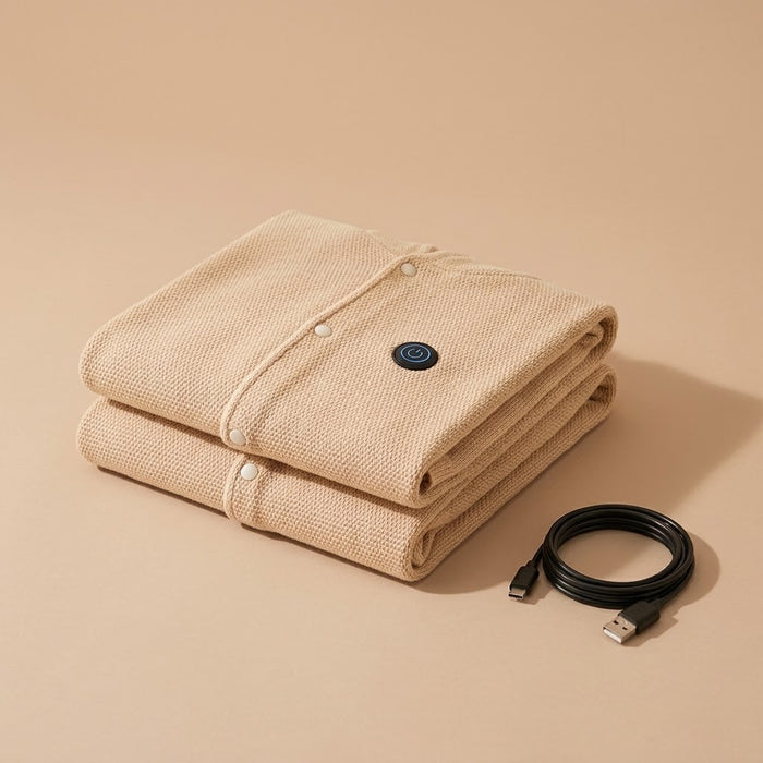 Manta poncho calefactable USB