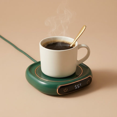 Calentador de tazas verde a 55 °C
